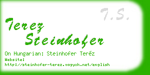 terez steinhofer business card